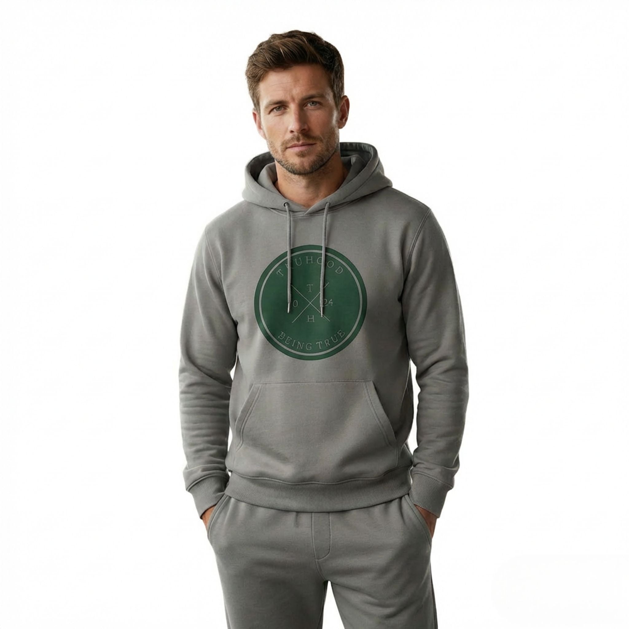 Silver Tru Man Tracksuit Set