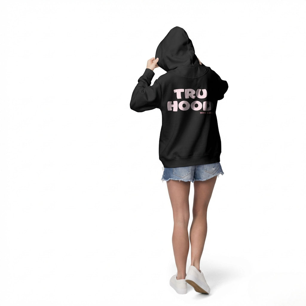 Black Tru Woman Oversize Hoodie