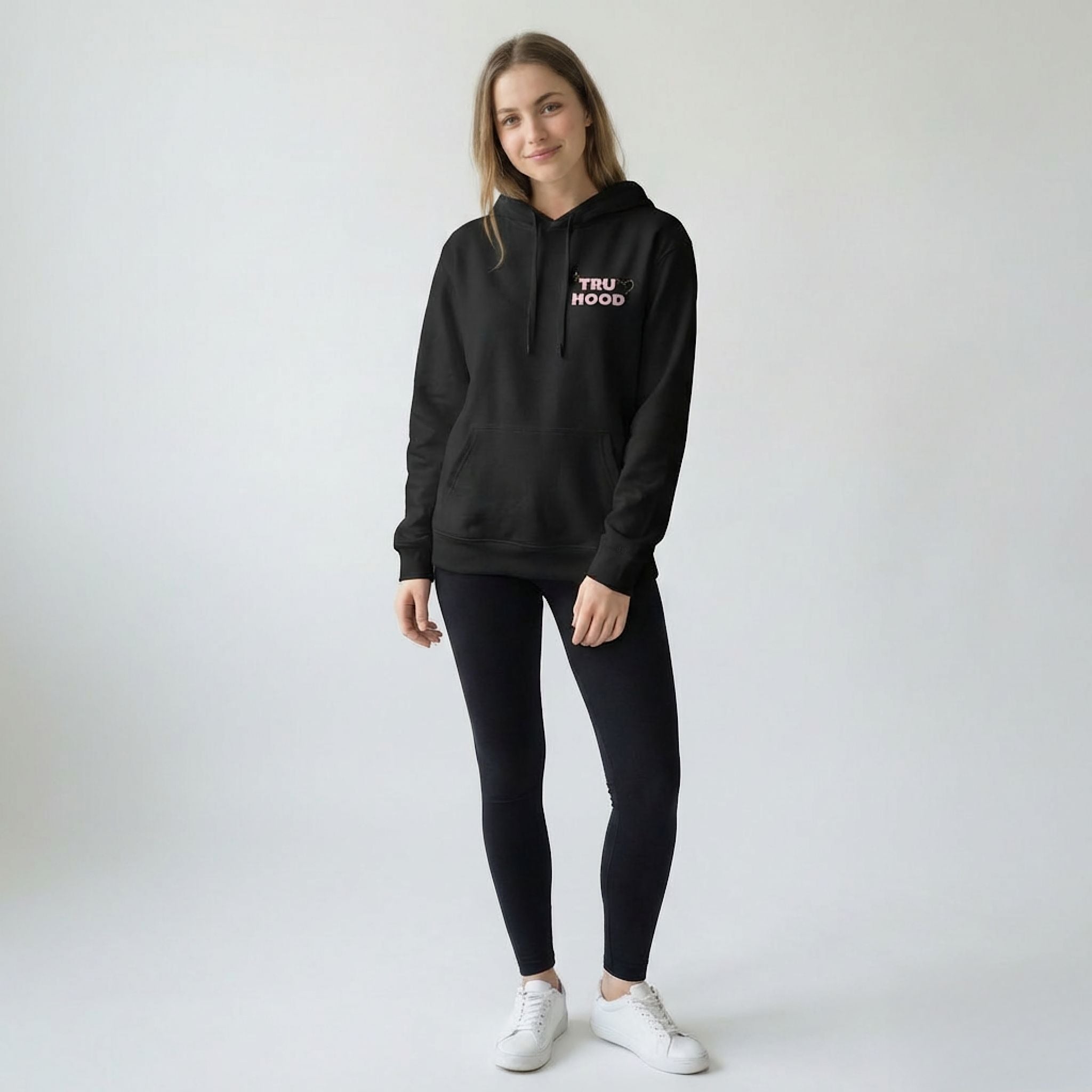 Black Tru Woman Oversize Hoodie