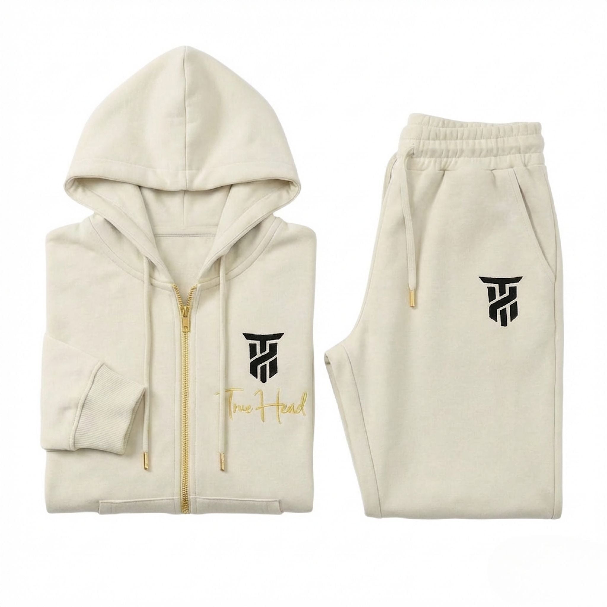 Ivory Tru Woman Full Zip Tracksuit Set