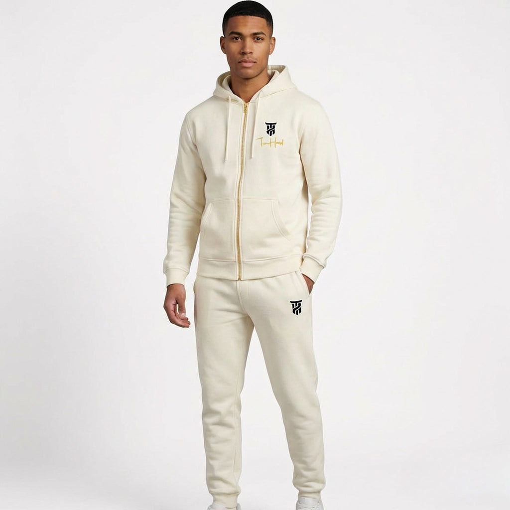 Ivory Tru Man Full Zip Hoodie