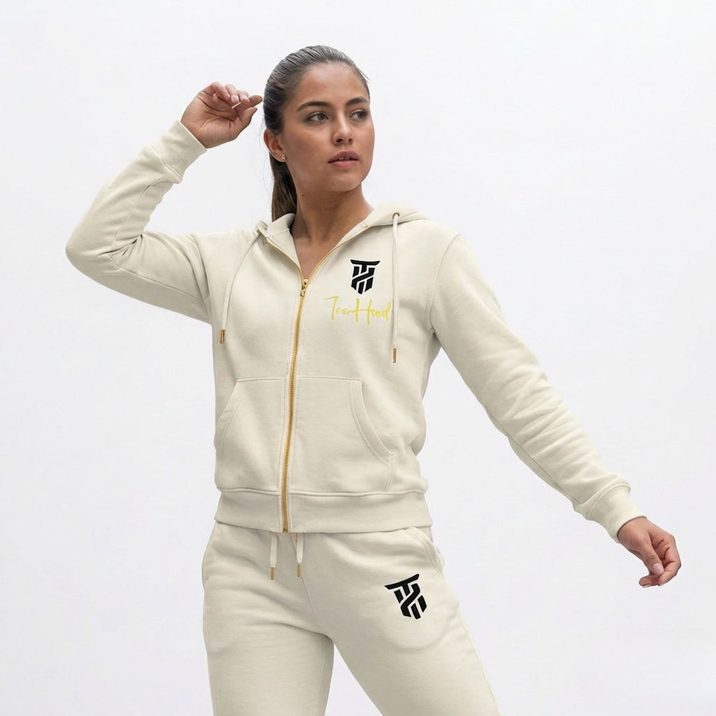 Ivory Tru Woman Full Zip Hoodie
