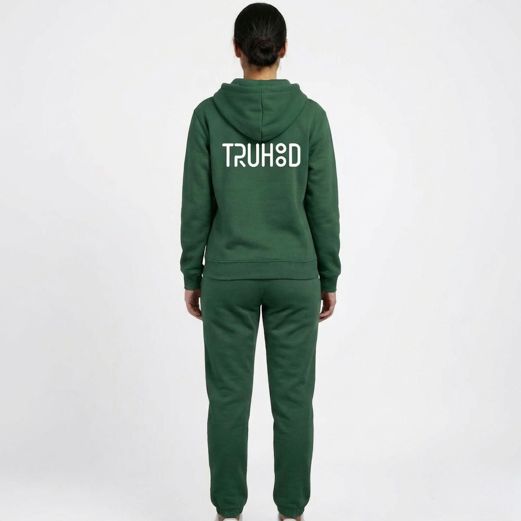 Forest Green Tru Woman Full Zip Tracksuit Set