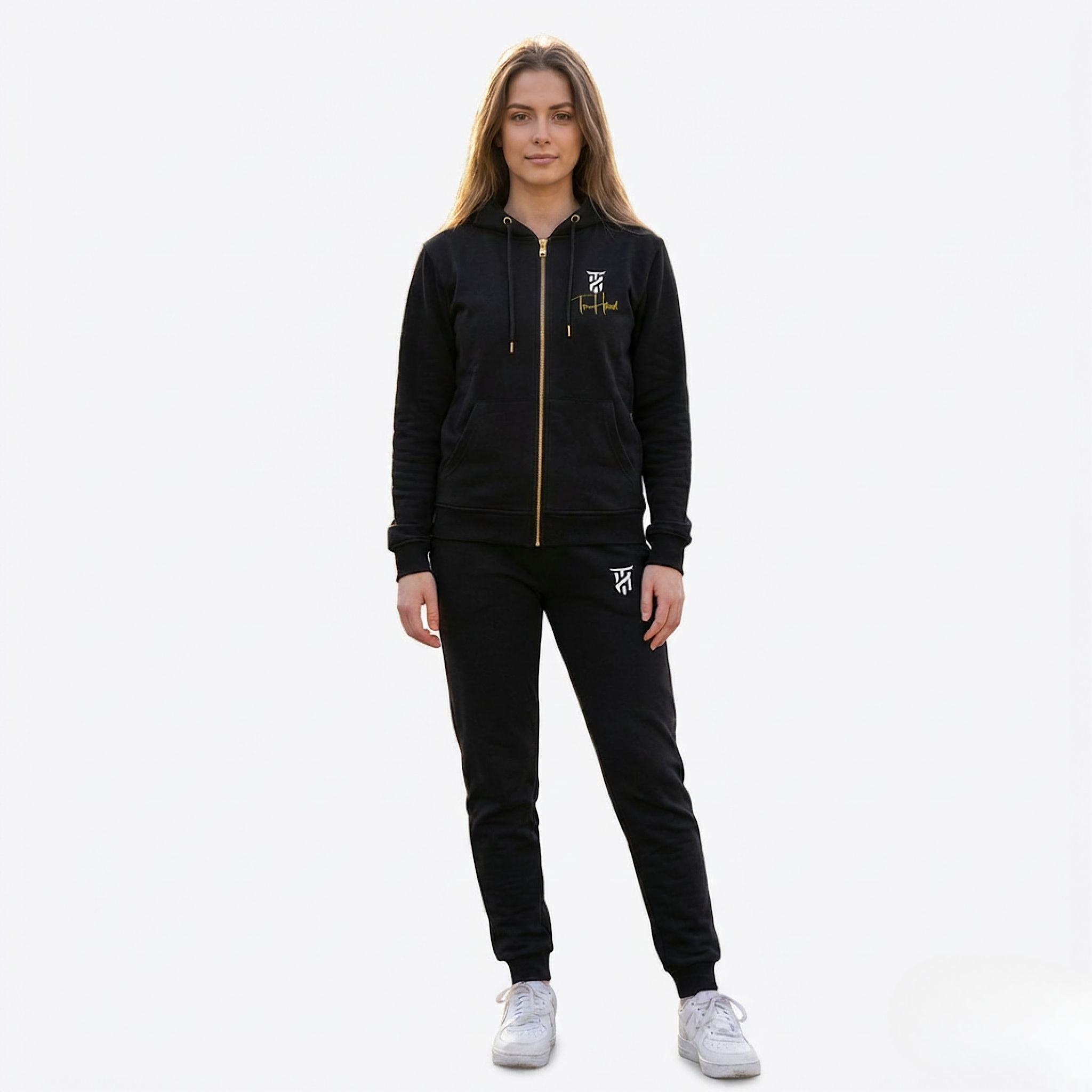 Original Black Tru Woman Full Zip Tracksuit Set