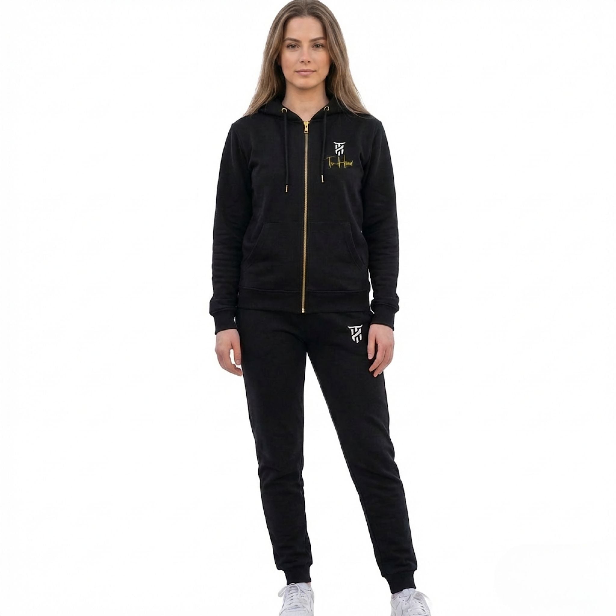 Original Black Tru Woman Full Zip Tracksuit Set