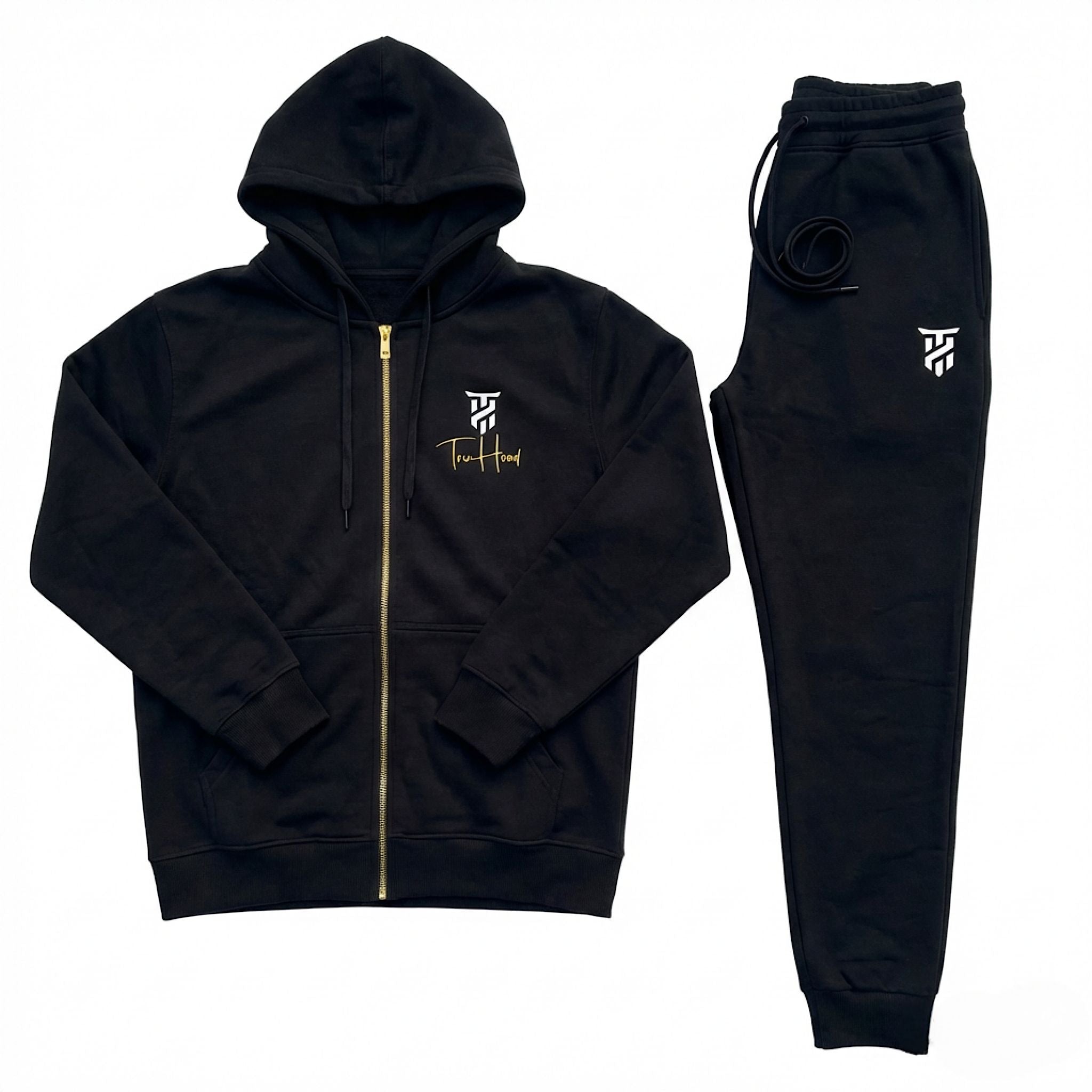 Original Black Tru Woman Full Zip Tracksuit Set
