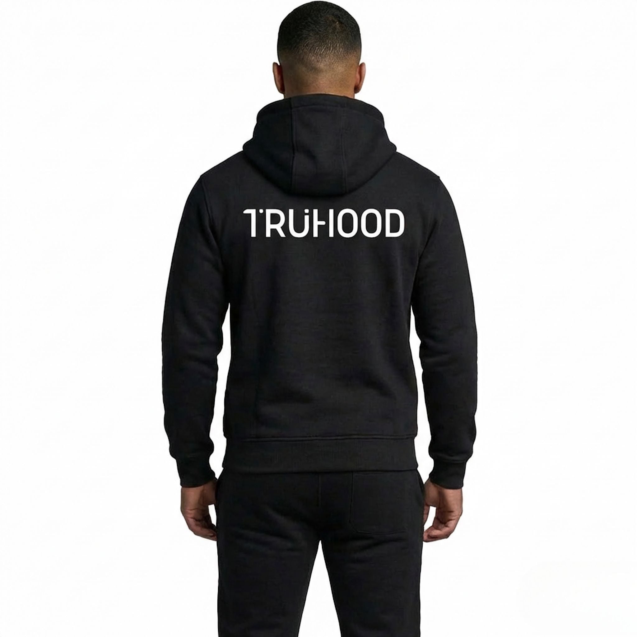 Original Black Tru Man Full Zip Tracksuit Set