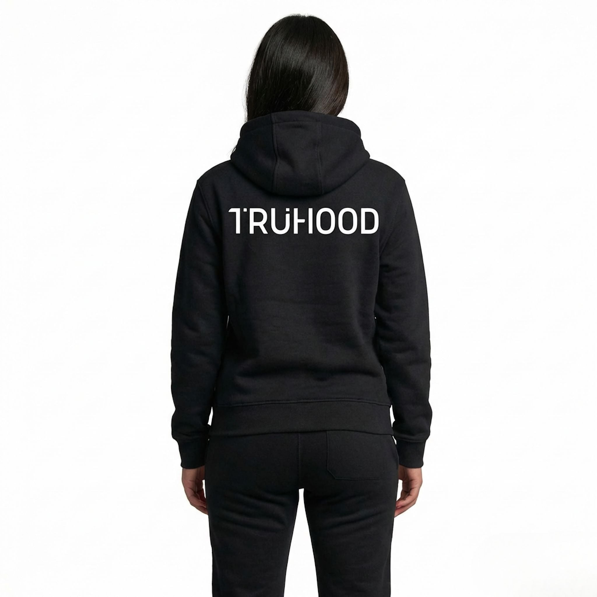 Original Black Tru Woman Full Zip Tracksuit Set