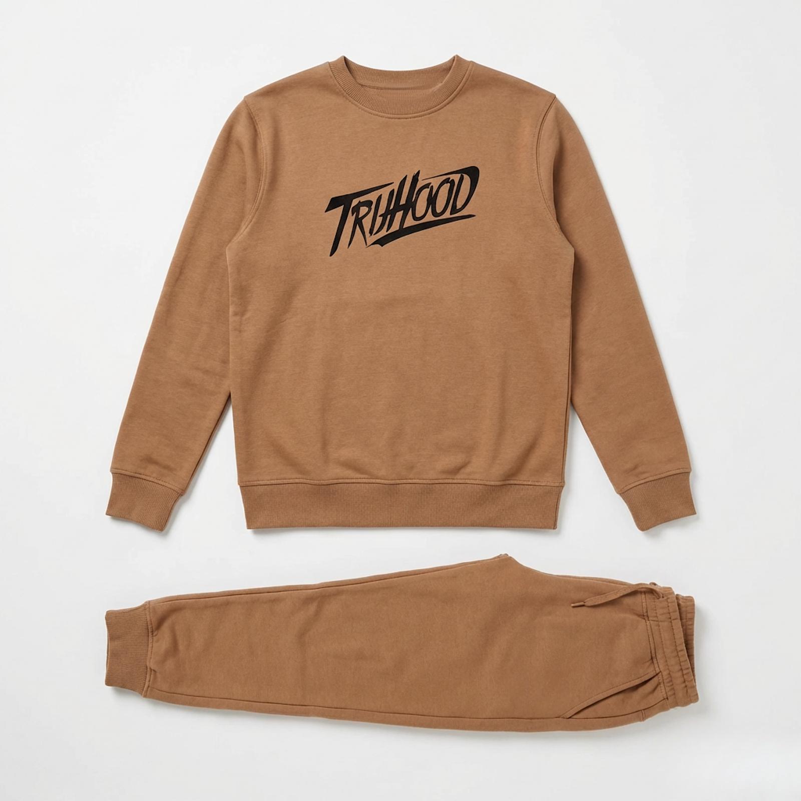 Light Brown  Tru Man Sweatsuit Set
