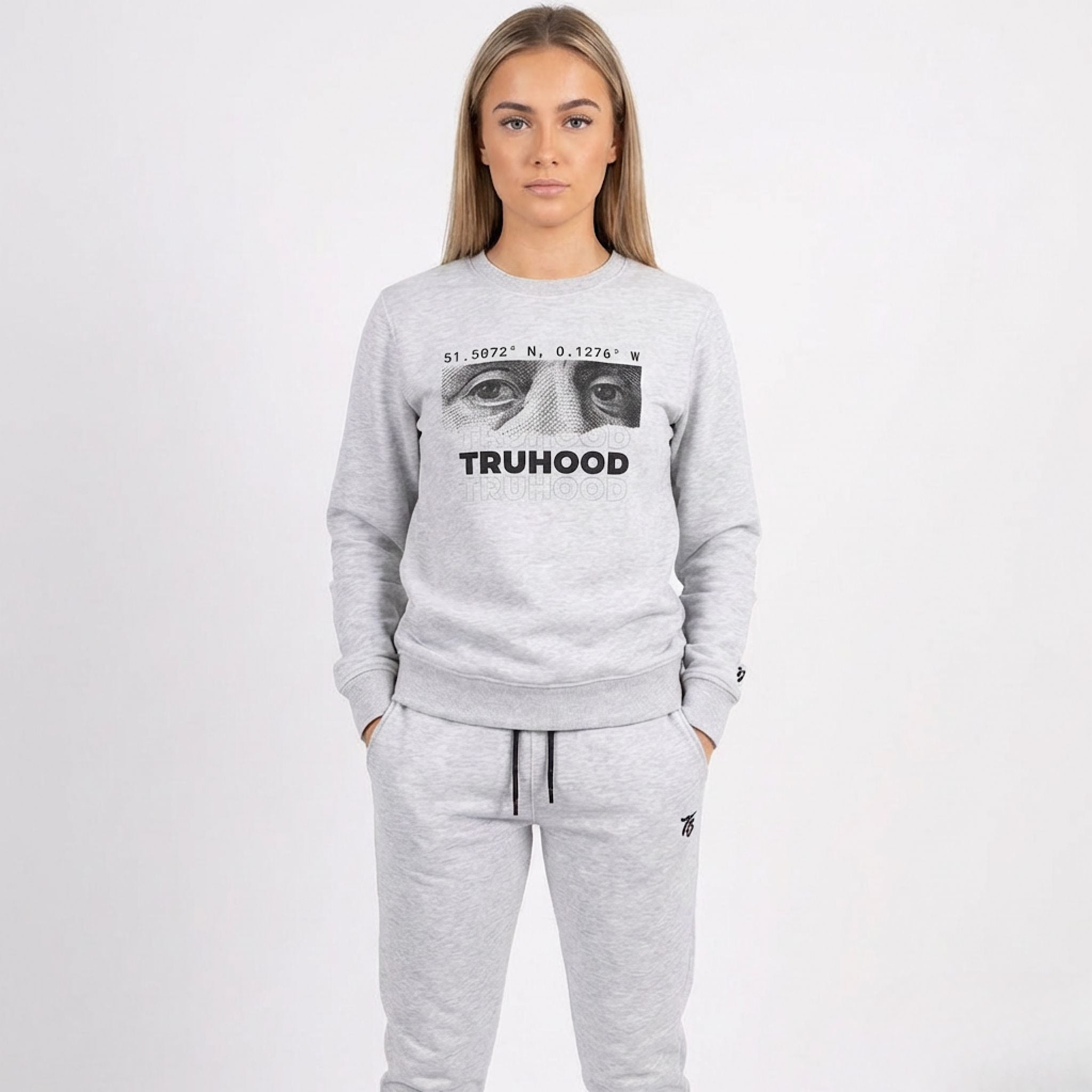 Light Grey Tru Woman Sweatsuit Set