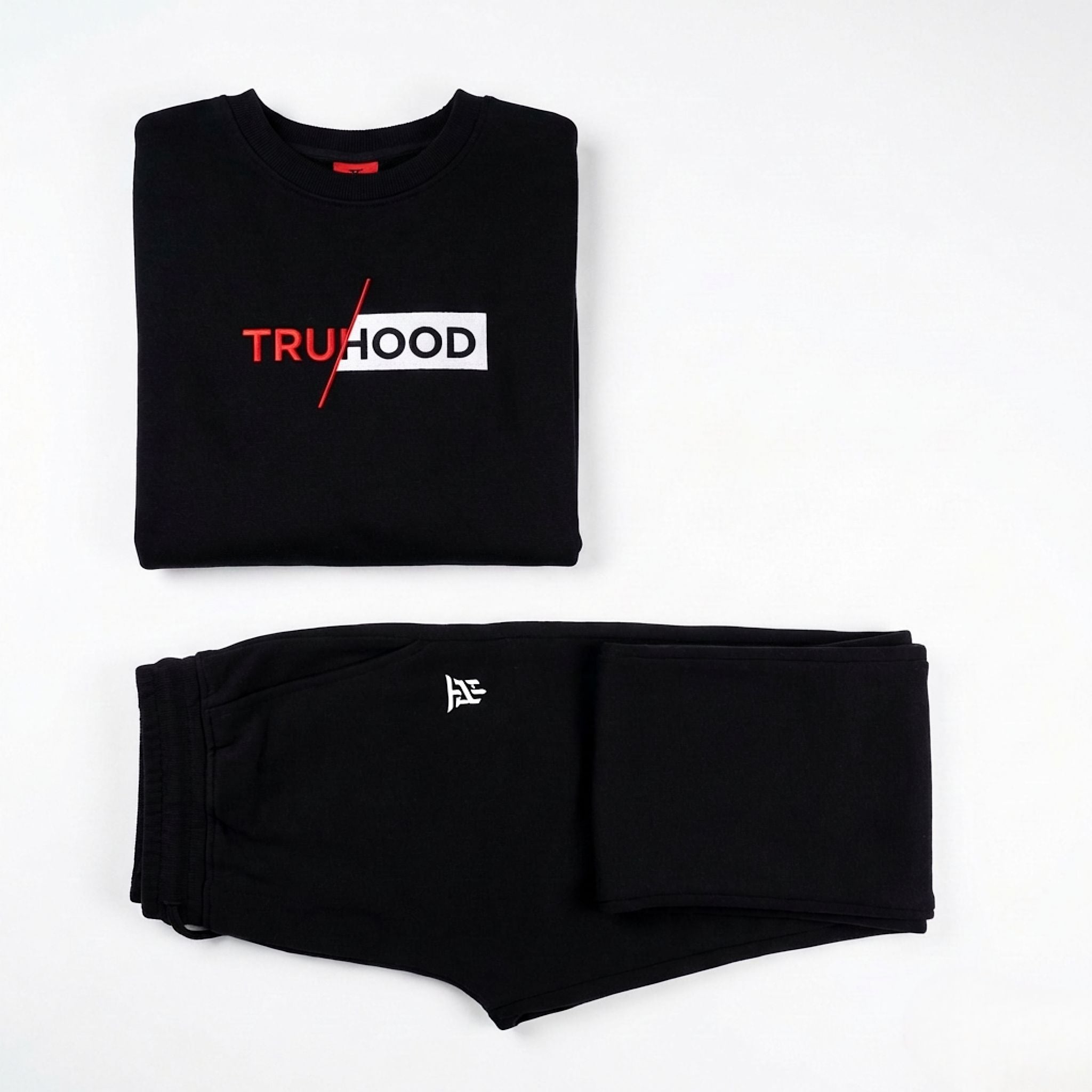 Black Tru Man Sweatsuit Set