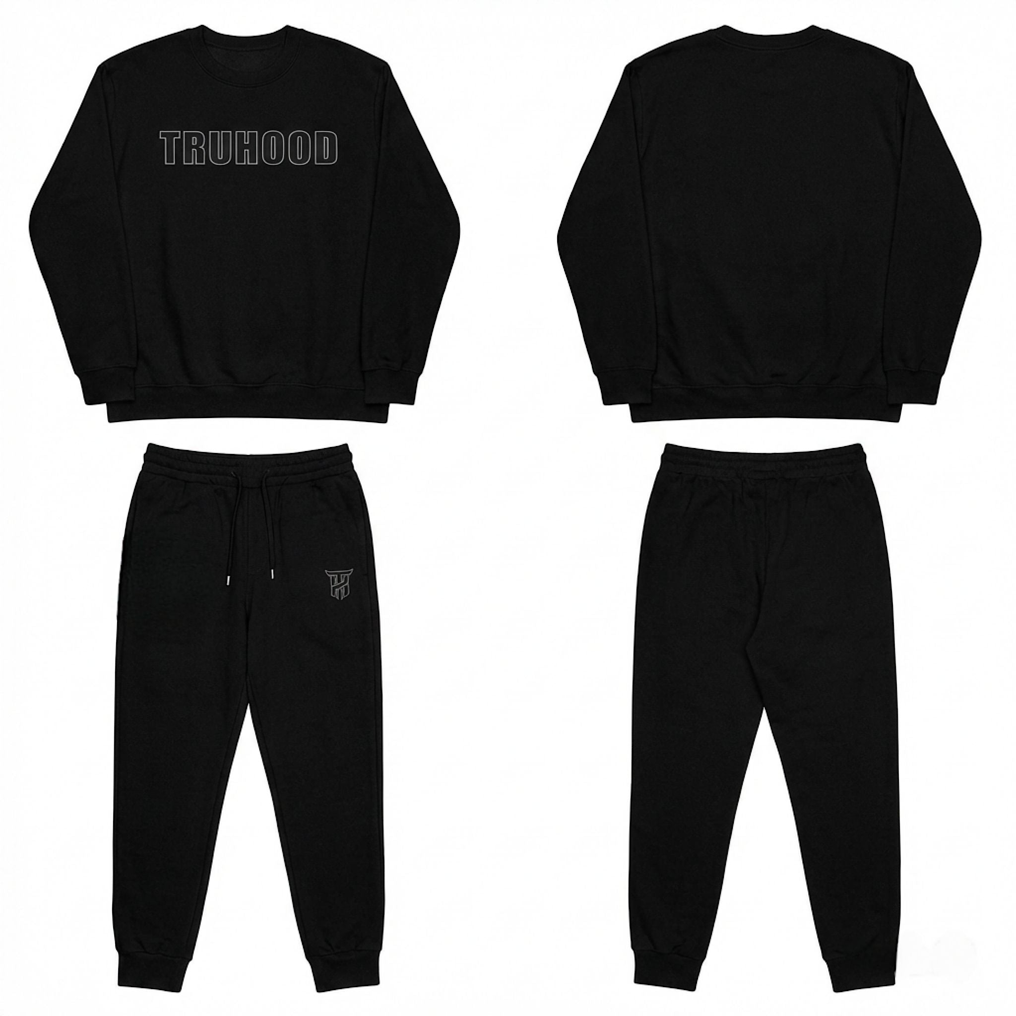 Black Tru Woman Sweatsuit Set