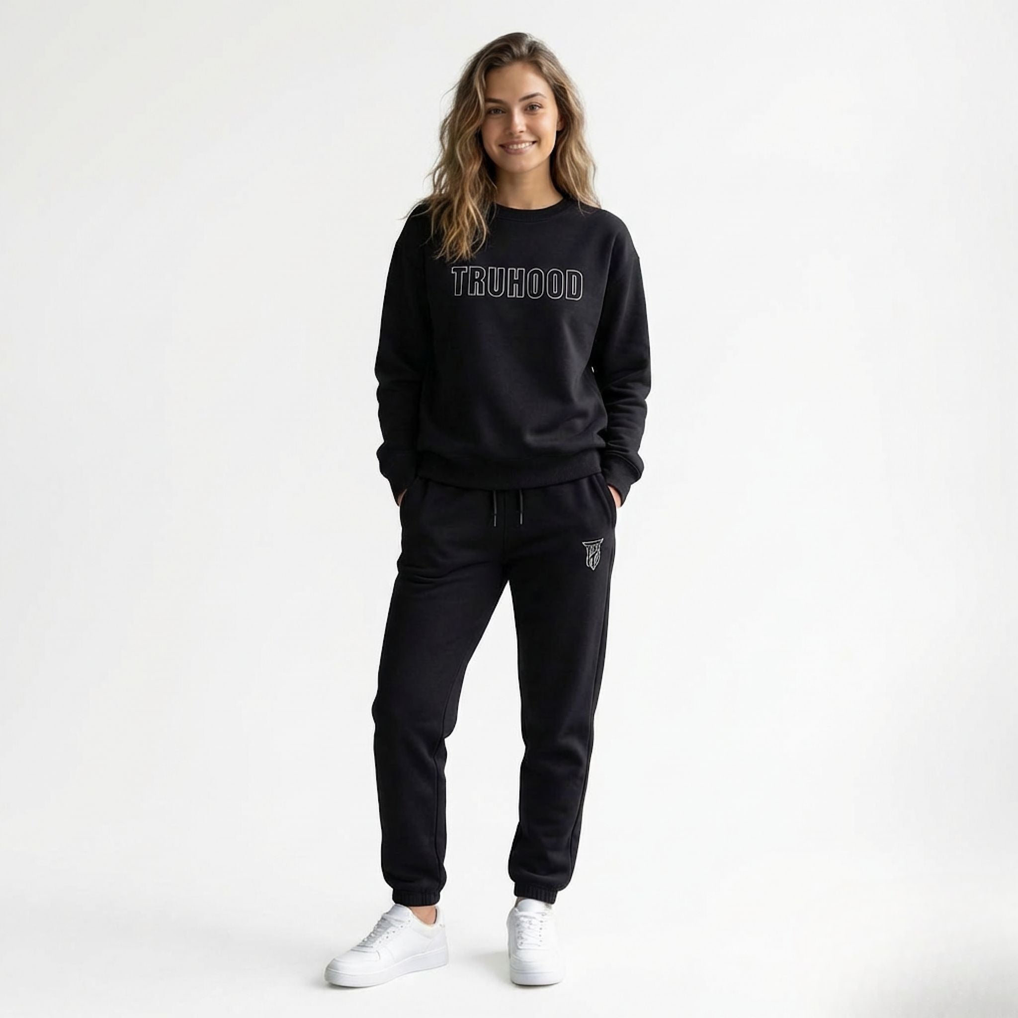 Black Tru Woman Sweatsuit Set