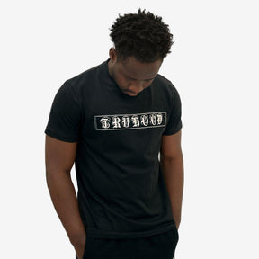 Premium Men's Plain Printed Black T-Shirt | Versatile Black Tee for Men & Boys