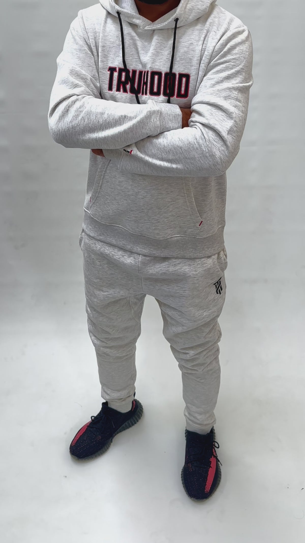Premium Men's Grey Hoodie | OG Embroidery | Organic Cotton Blend